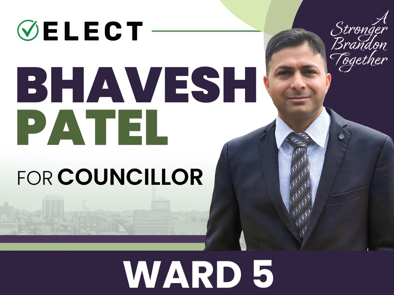 Elect Bhavesh Patel for Councillor, Ward 5